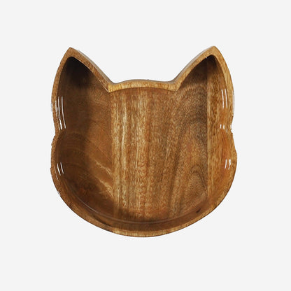 Rosewood Wooden Cat Shaped Bowl