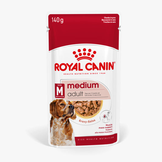 Royal Canin Medium Breed Adult Wet Dog Food (10 x 140g)