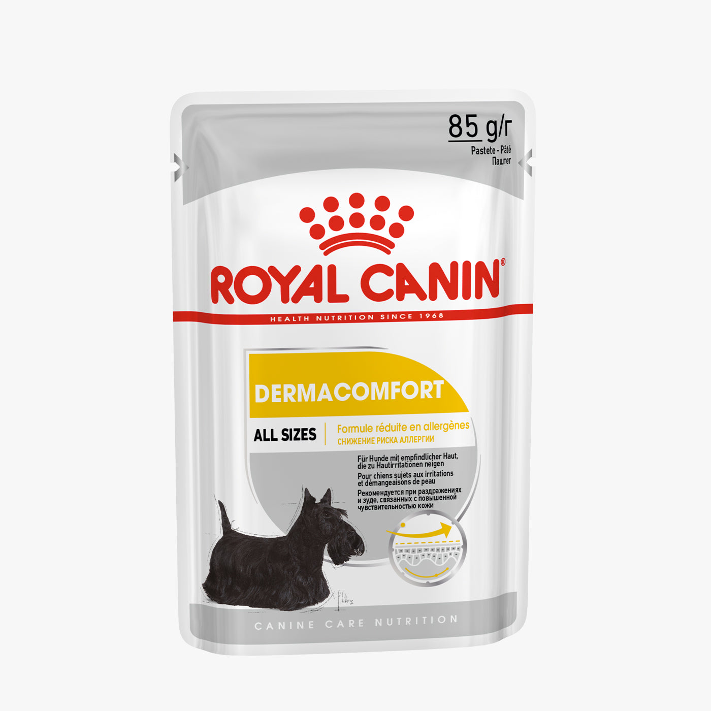 Royal Canin Derma Comfort Wet Adult Dog Food in Loaf (12 x 85g)