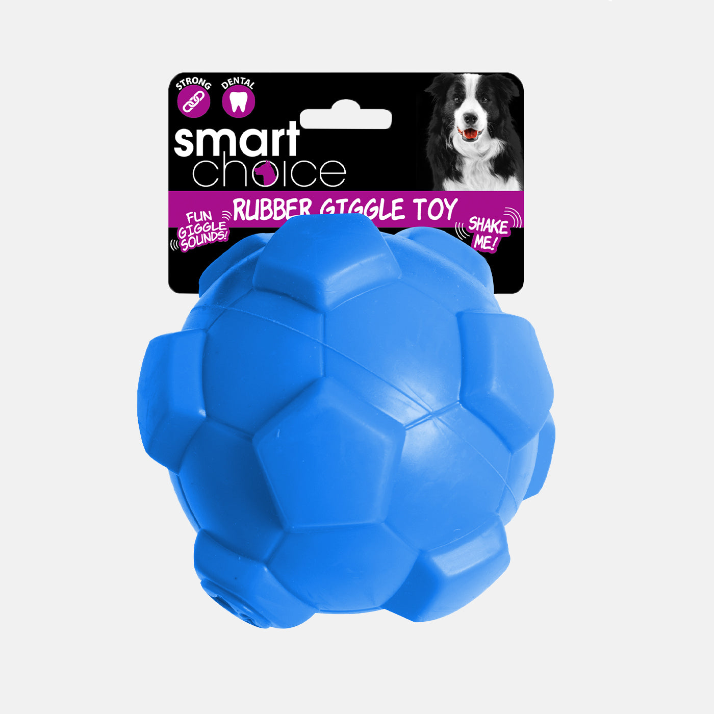 Rubber Dog Toy With Giggle Noise