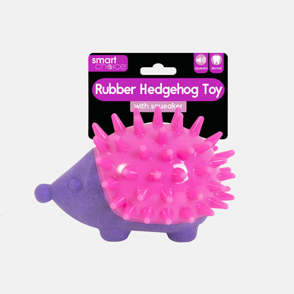 Rubber Hedgehog Dog Toy With Squeaker