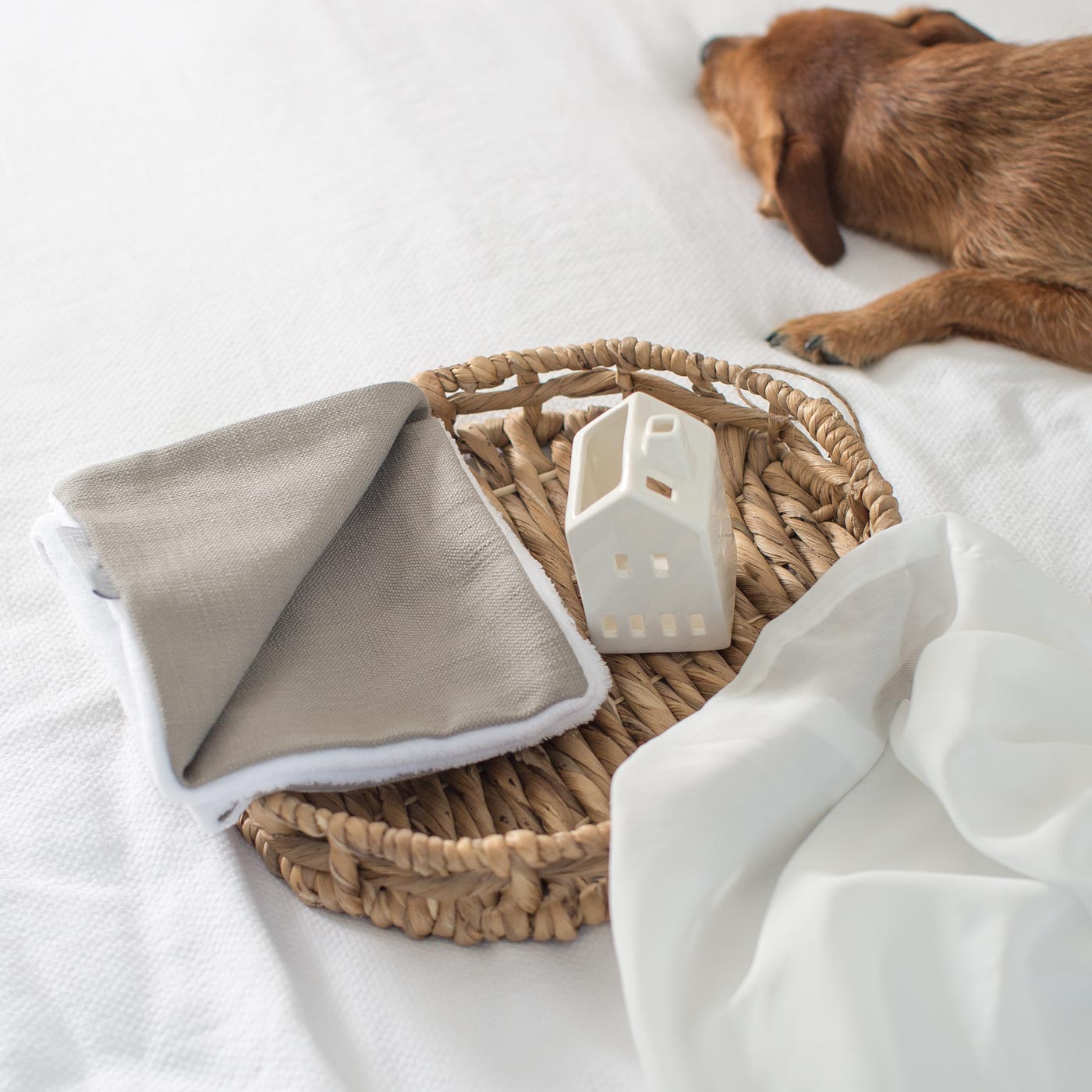 [colour:savanna stone] Luxury Savanna Pet Blanket collection, In Stunning Savanna Stone. The Perfect Blanket For Dogs, Available at Lords & Labradors