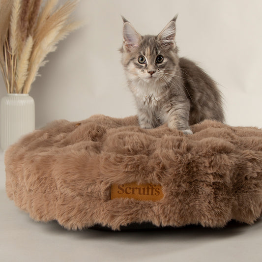 Scruffs Alpine Taupe Round Pet Cushion