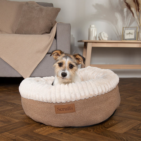 Scruffs Ellen Tan Donut Pet Bed