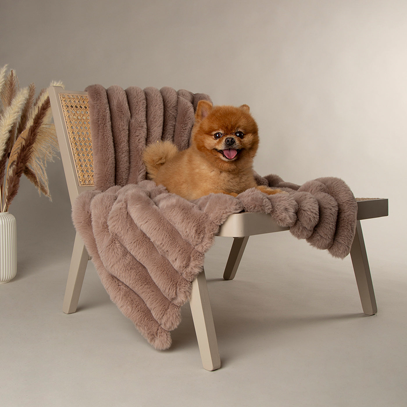 Scruffs Luxury Taupe Aspen Pet Blanket