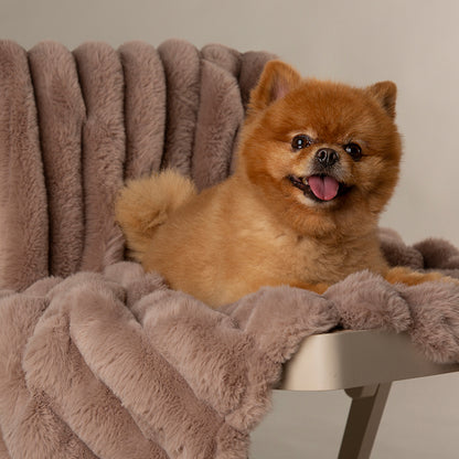 Scruffs Luxury Taupe Aspen Pet Blanket