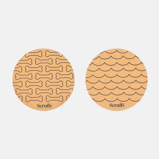 Scruffs Wave & Bone Cork Placemats - Set of Two