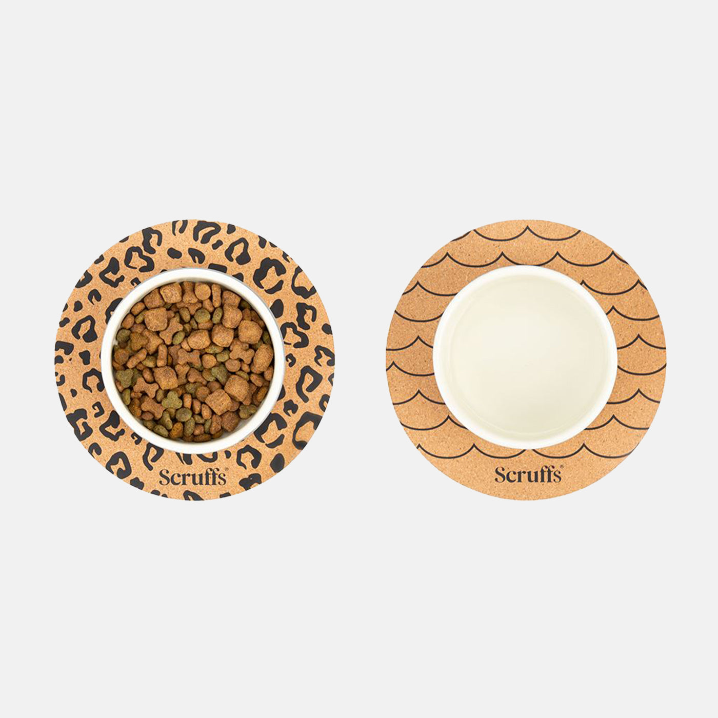 Scruffs Wave & Leopard Cork Placemats - Set of Two