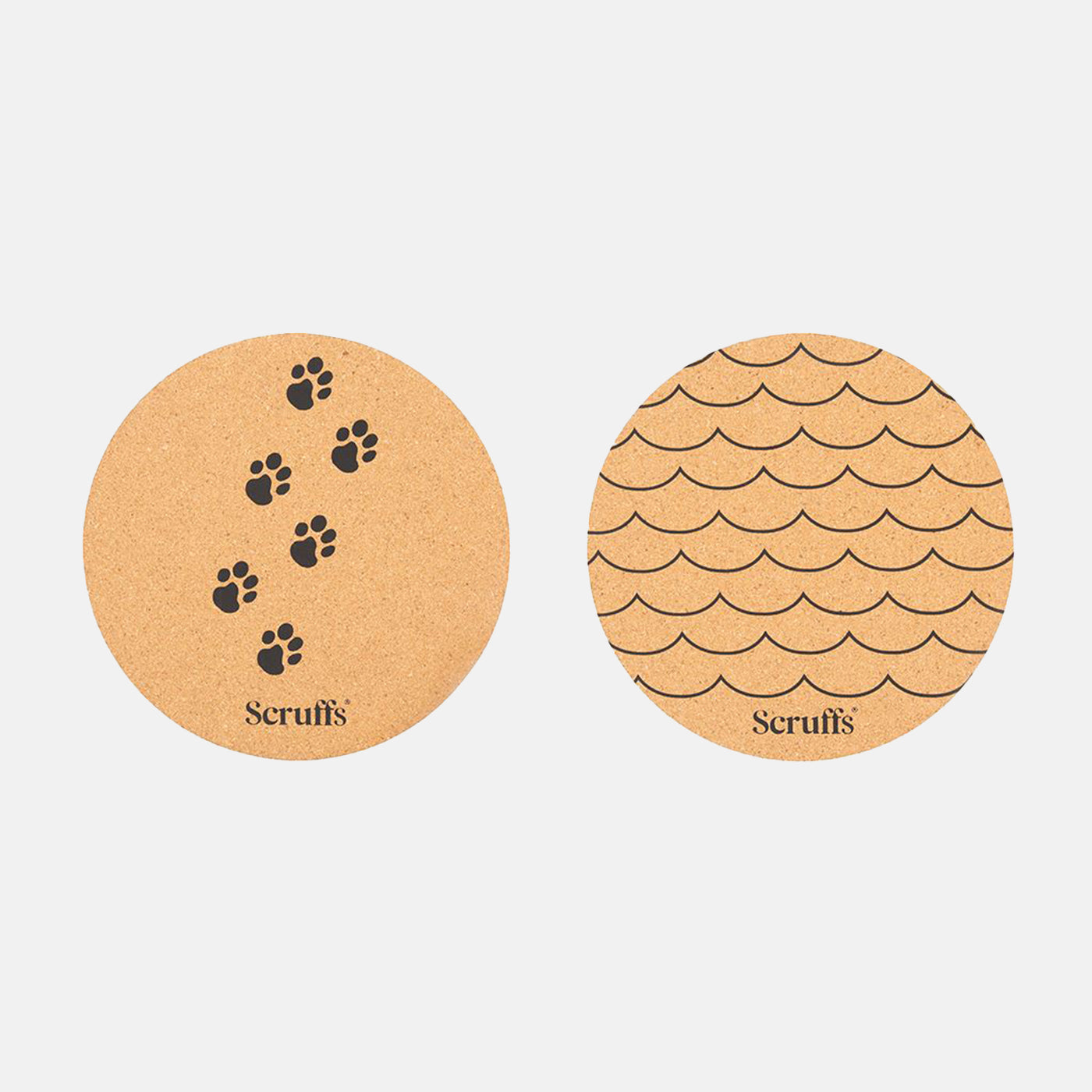 Scruffs Wave & Paw Cork Placemats - Set of Two