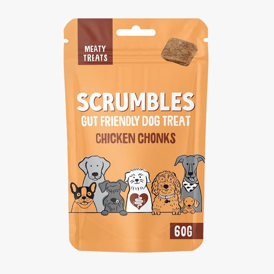 Scrumbles Chicken Chonks Meaty Dog Treats 60g