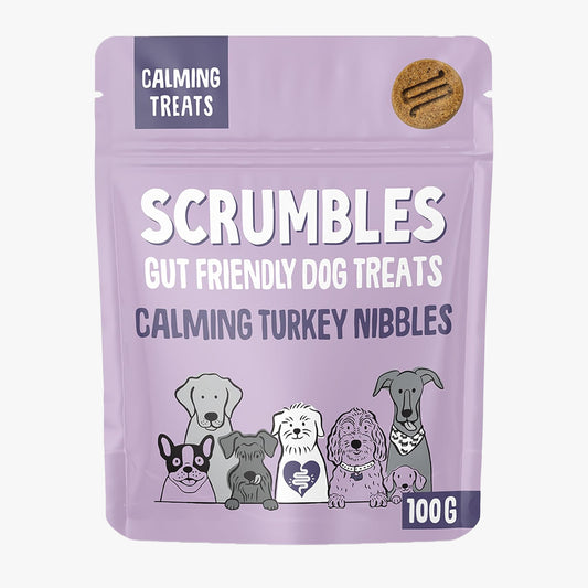 Scrumbles Nibbles Calming Turkey Dog Treats 90g