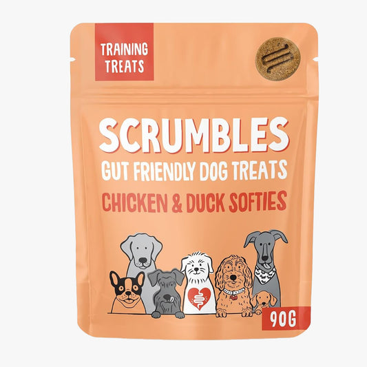 Scrumbles Softies Chicken & Duck Dog Training Treats 90g