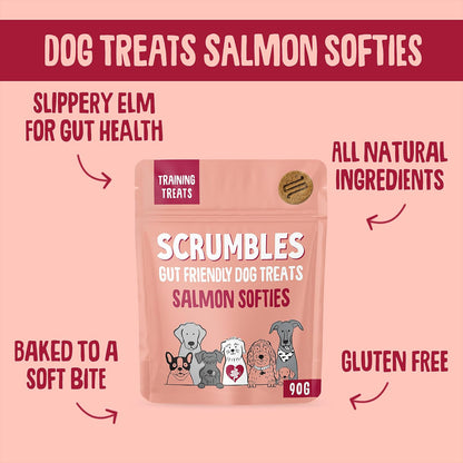 Scrumbles Softies Salmon Dog Training Treats 90g