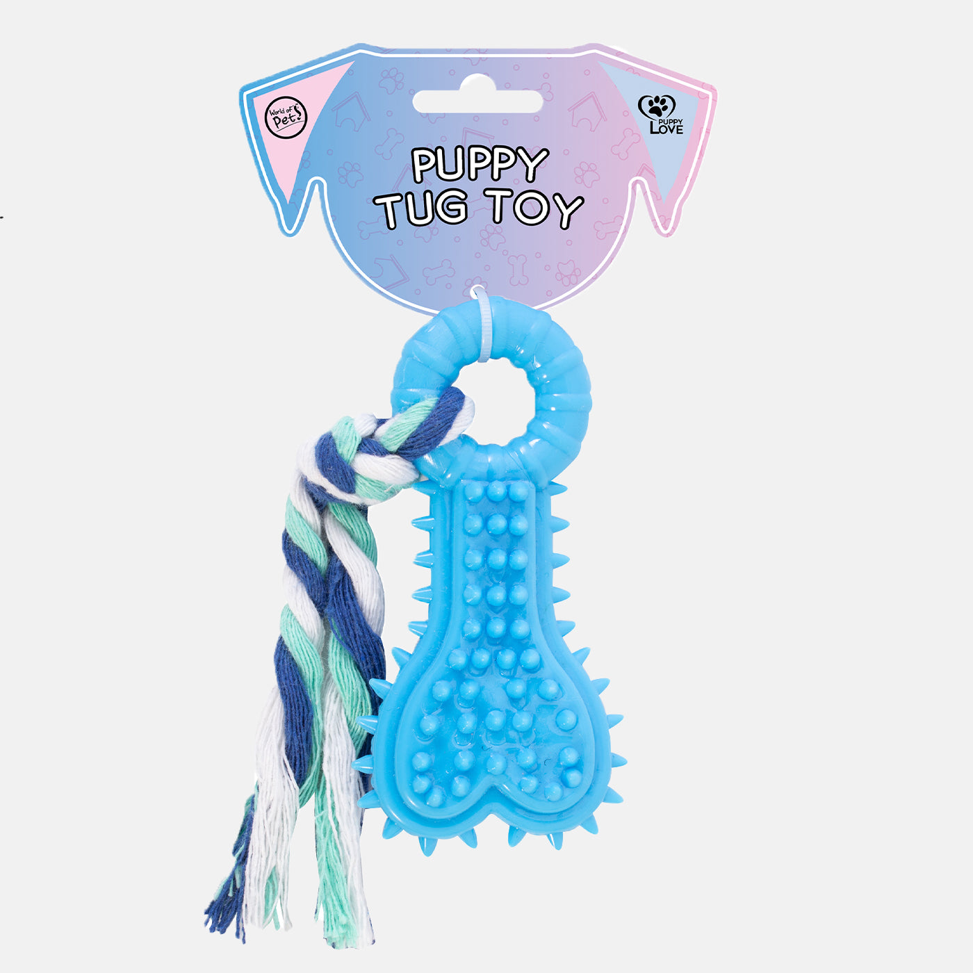 Small Dog & Puppy Rubber Bone & Rope Toy | Dog Toys | Lords and ...