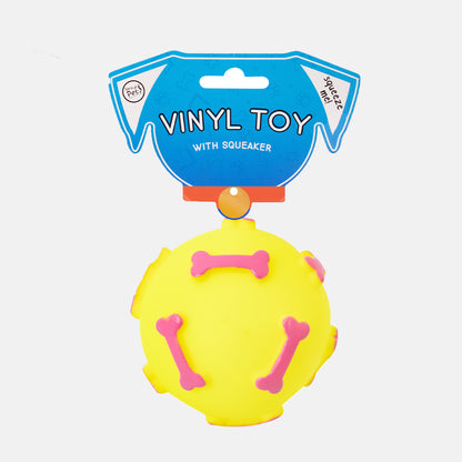 Squeaky Vinyl Ball Dog Toy