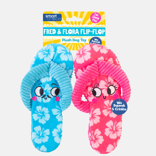 Summer Plush Flip Flops Dog Toy