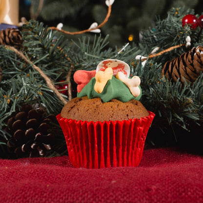 Barking Bakery Yappy Woofmass Woofin Christmas Cupcake For Dogs, Festive Dog Cakes, Available Now at Lords & Labradors