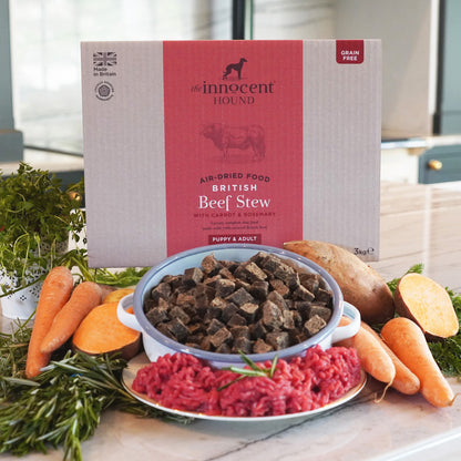 The Innocent Hound British Beef Stew Complete Air Dried Dog Food