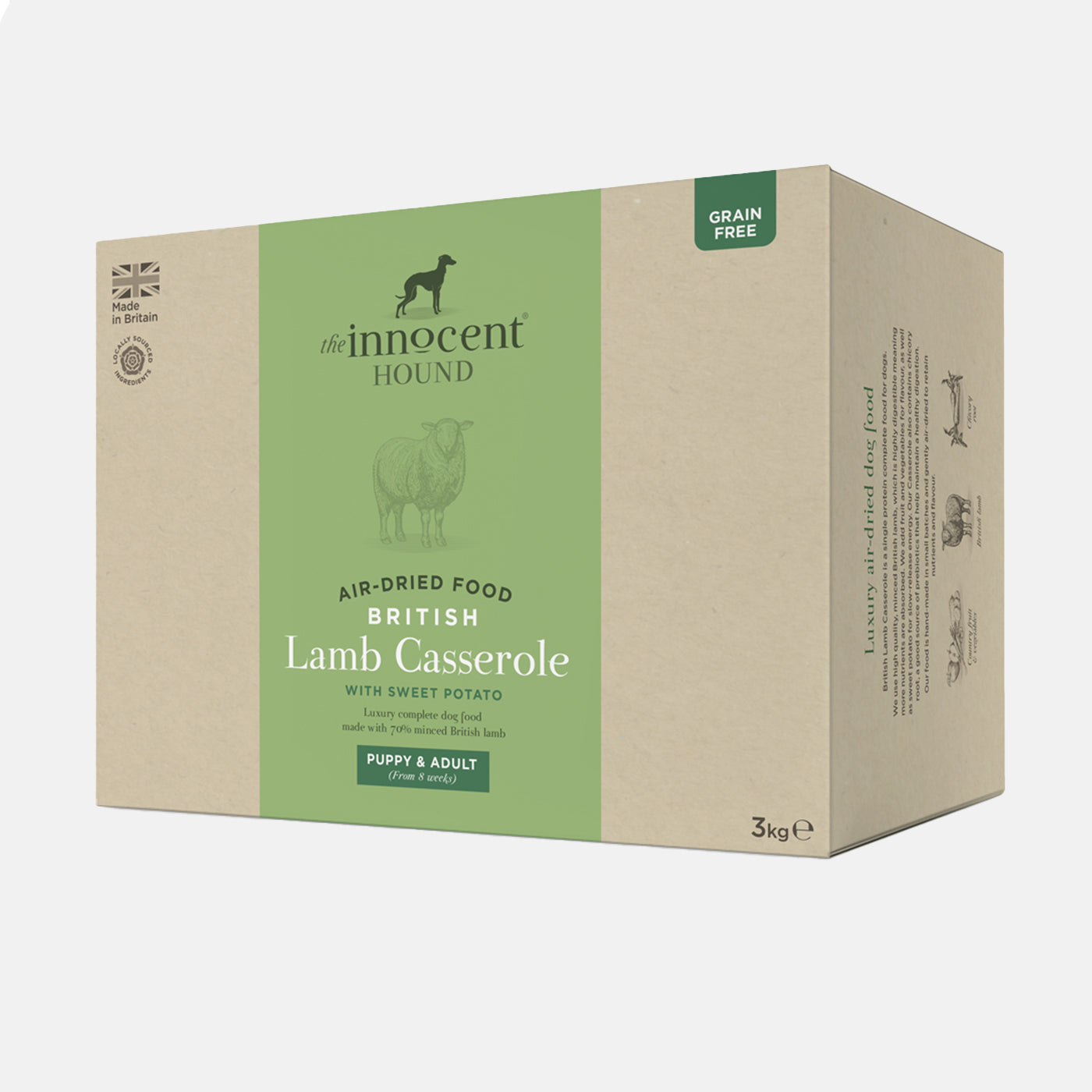 The Innocent Hound British Lamb Casserole Complete Air Dried Dog Food