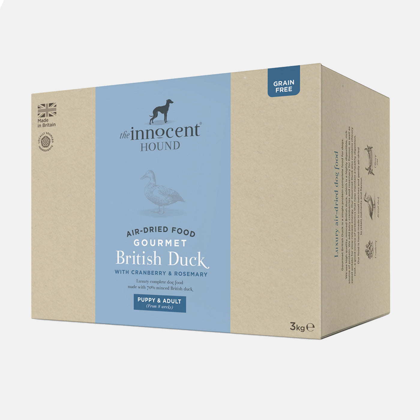 The Innocent Hound Gourmet British Duck Complete Air Dried Dog Food