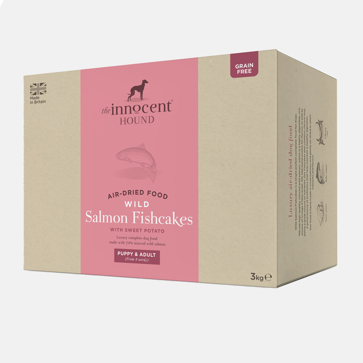 The Innocent Hound Wild Salmon Fishcakes Complete Air Dried Dog Food