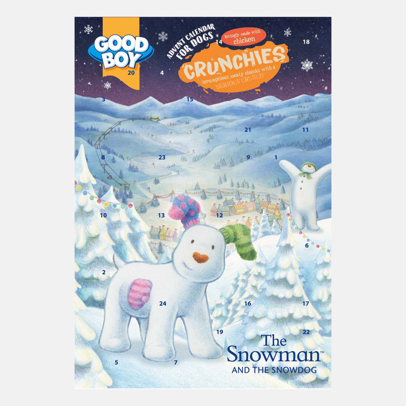 The Snowman & The Snowdog Crunchies Advent Calendar