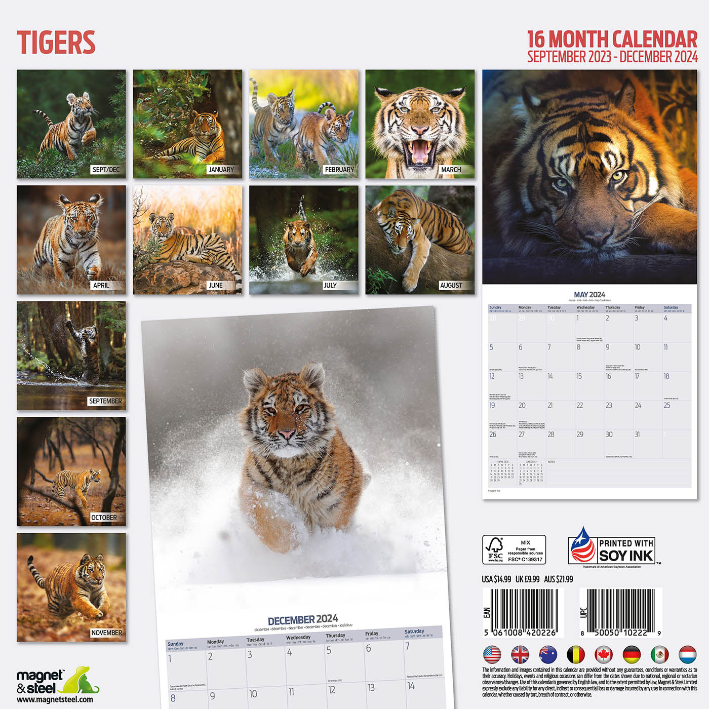Tigers Calendar 2024