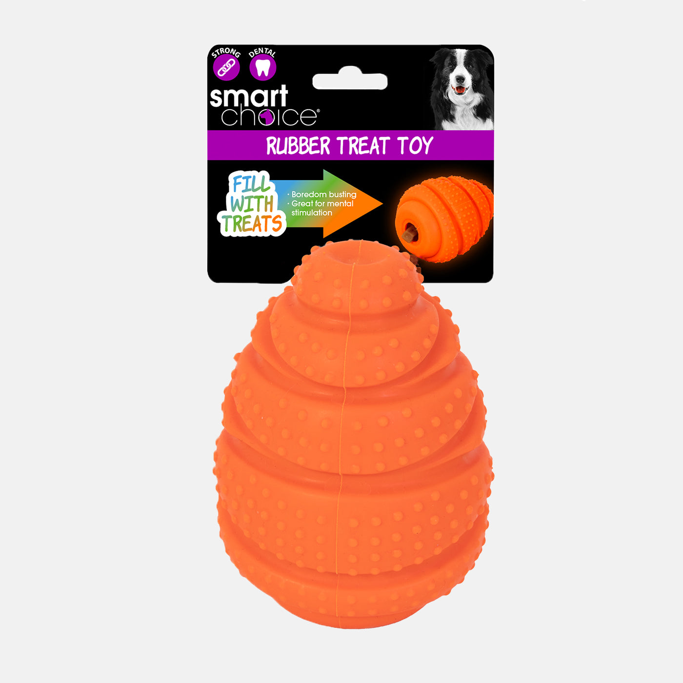 Treat Dispensing Rubber Dog Toy