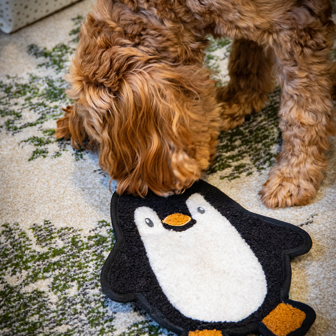Tufflove Penguin Flattie Dog Toy