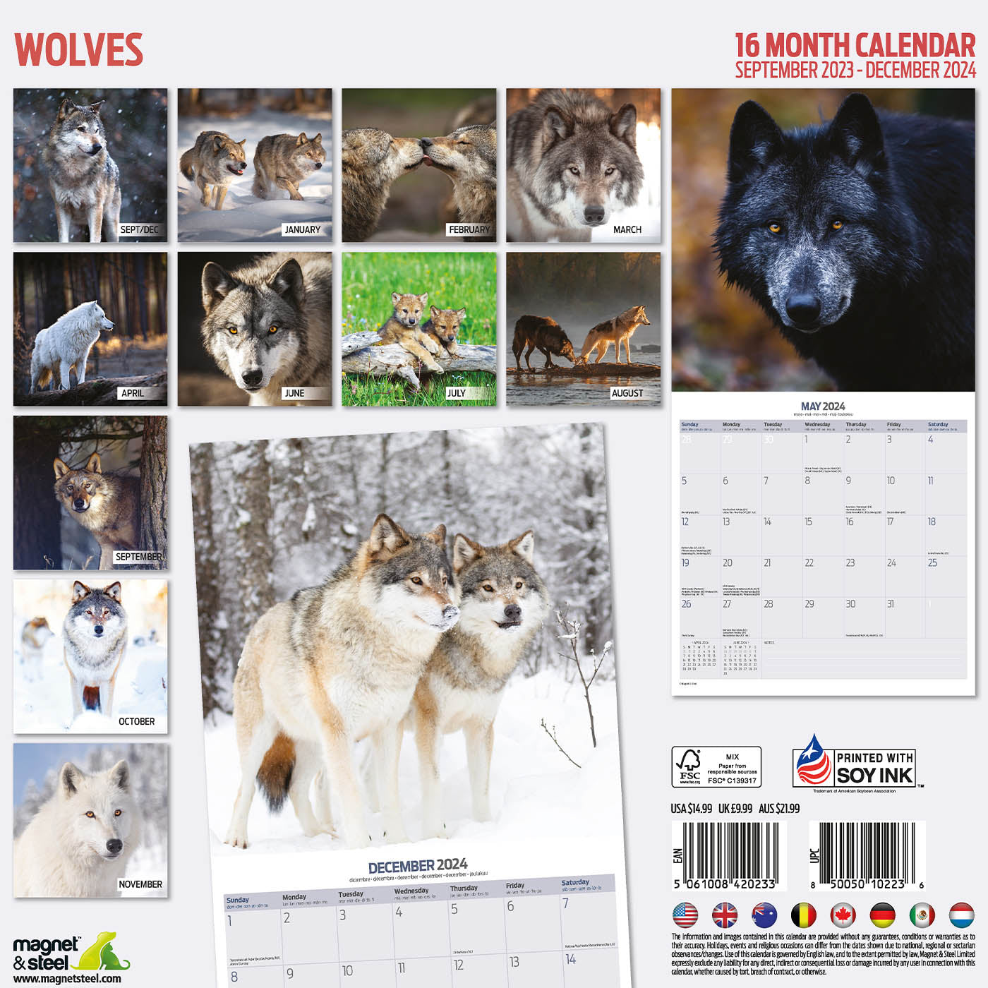 Wolves Calendar 2024