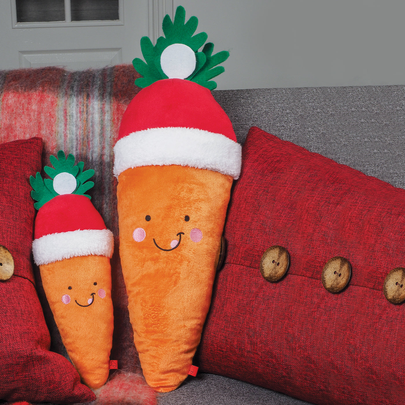 Zoon Santa Carrot Dog Toy