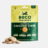 Beco Free Range Chicken Liver Dog Treats with Parsnip & Honey 60g