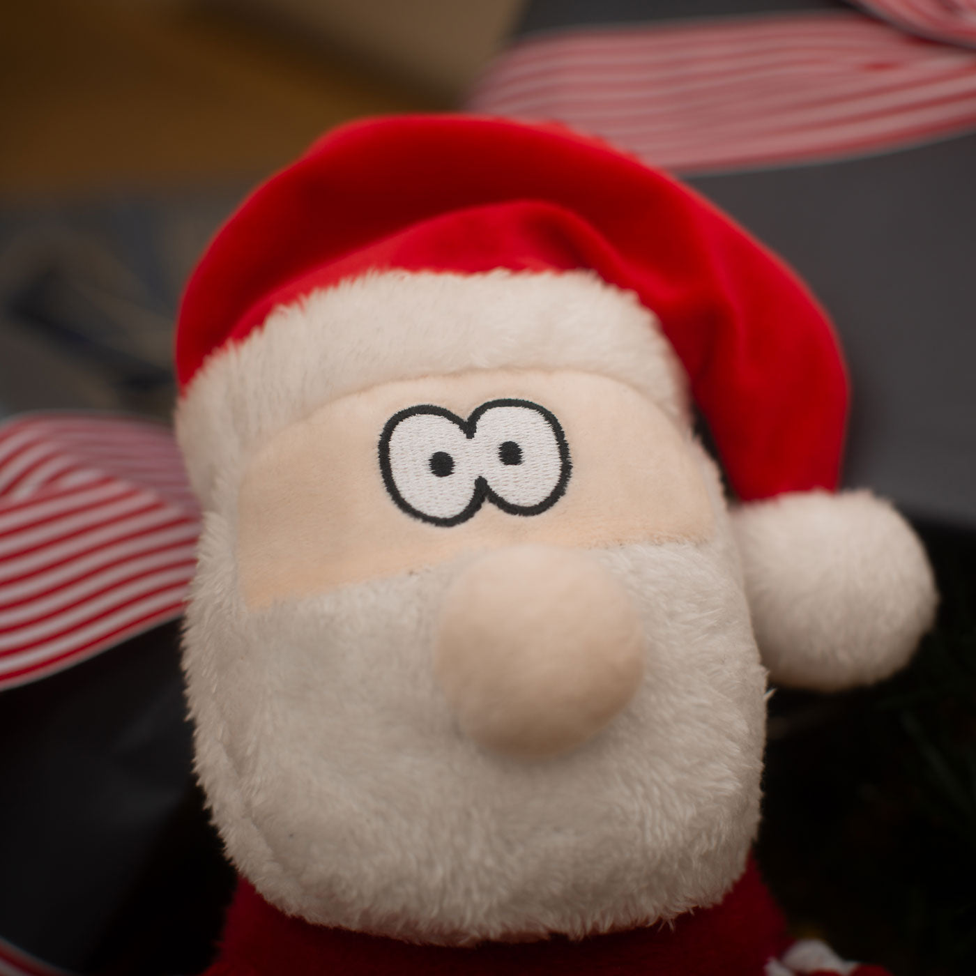 Happy Pet Stripy Santa Dog Toy