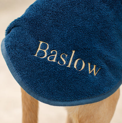 Discover the perfect dog drying with our bamboo dog drying coat, The ideal choice for pet drying after walking and bath-time. Made using luxurious bamboo to aid sensitive skin! Available to personalise now at Lords & Labradors in 5 sizes and 4 beautiful colours!    