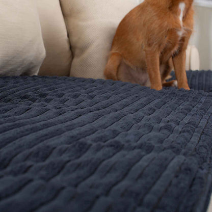 Sofa Topper in Navy Essentials Plush by Lords & Labradors