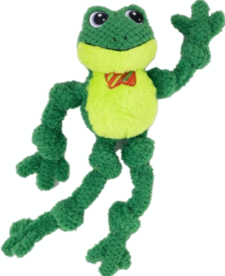 KONG Holiday Knots Bow Tie Frog