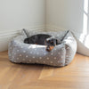 Box Bed For Dogs in Grey Spot by Lords & Labradors