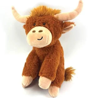 Happy Pet Herby Highland Cow Plush Dog Toy