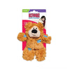 KONG Assorted Softies Patchwork Bear Cat Toy