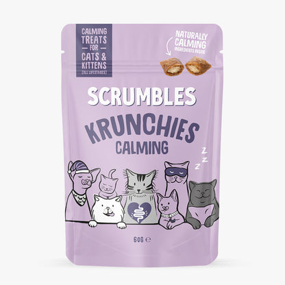 Scrumbles Krunchies Calming Pillow Cat Treats 60g