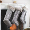 Christmas Stocking in Mink Velvet by Lords & Labradors