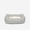 Gold Dog Crate with Cosy & Calming Puppy Crate Bed in Grey Spot by Lords & Labradors