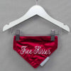 'Free Kisses' Bandana in Cranberry Velvet by Lords & Labradors
