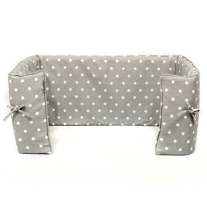 Luxury Dog Crate Bumper, Grey Spot Bumper Cover The Perfect Dog Crate Accessory, Available To Personalise Now at Lords & Labradors