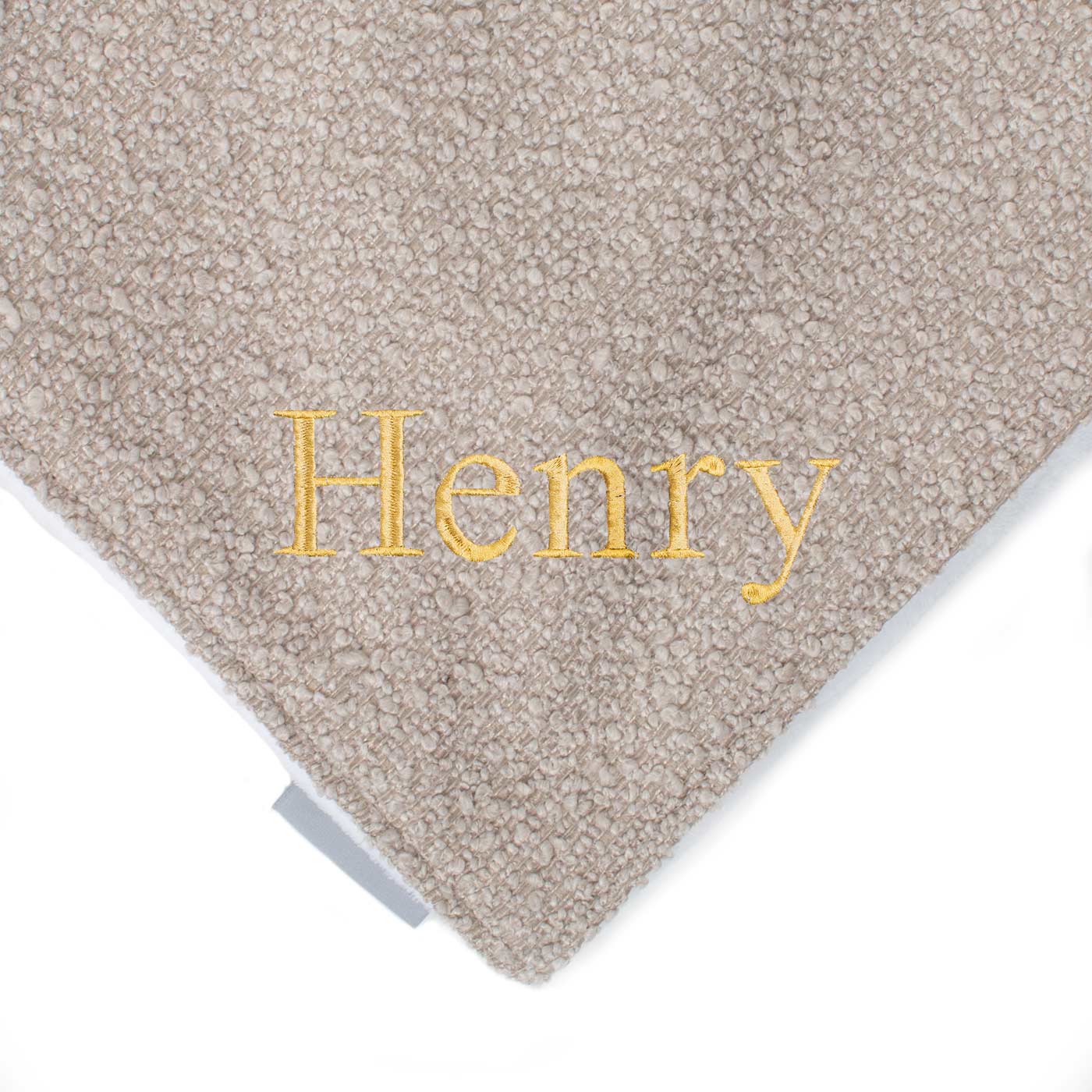 [colour:Mink Boucle]  Super Soft Sherpa & Teddy Fleece Lining, Our Luxury Cat & Kitten Blanket In Stunning Mink Boucle I The Perfect Cat Bed Accessory! Available To Personalise at Lords & Labradors