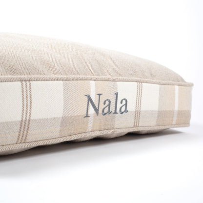 Dog Cushion in Balmoral Natural Tweed by Lords & Labradors