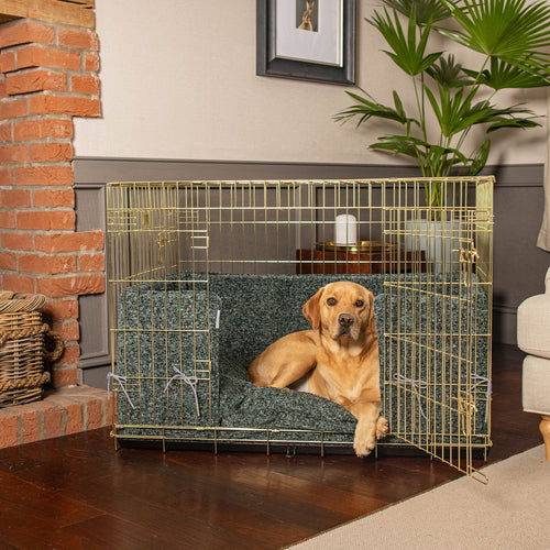 Dog Crate Bumper in Emerald Minerals by Lords & Labradors