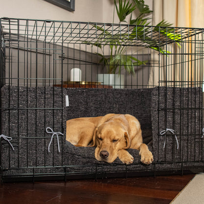 Dog Crate Bumper in Obsidian Minerals by Lords & Labradors