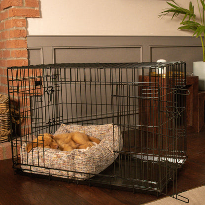 Dog Crate with Cosy & Calming Puppy Crate Bed in Opal Minerals by Lords & Labradors