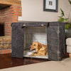 Dog Crate with Crate Cover in Obsidian Minerals by Lords & Labradors